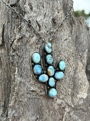 Golden Hills Cactus Necklace