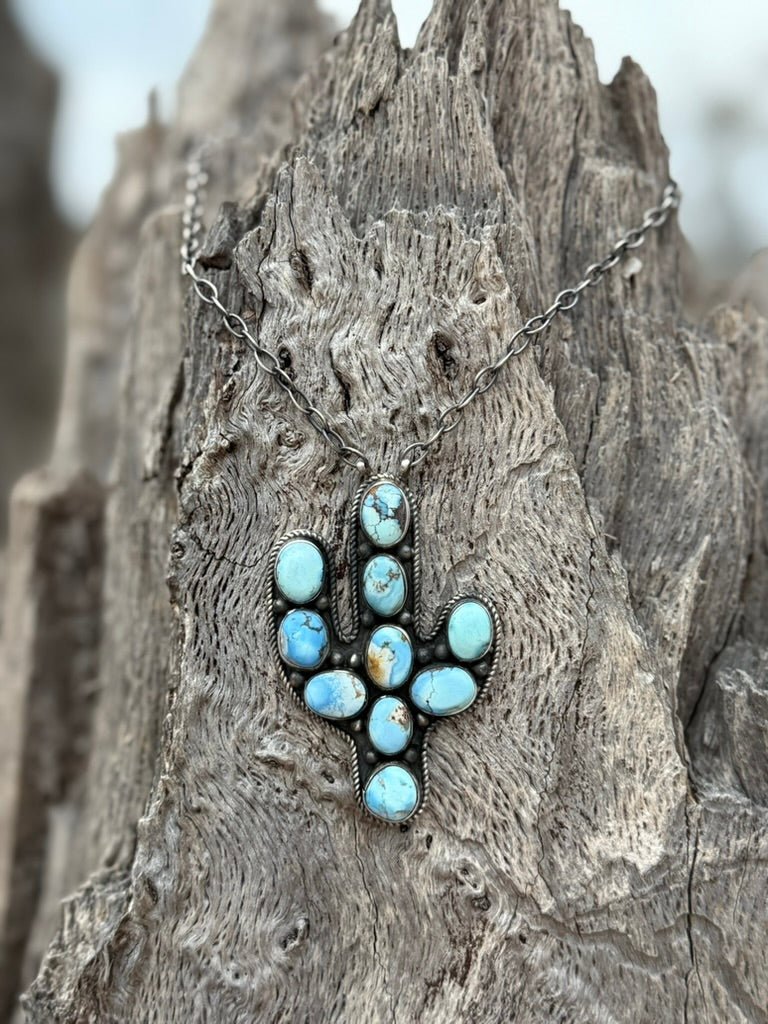 Golden Hills Cactus Necklace