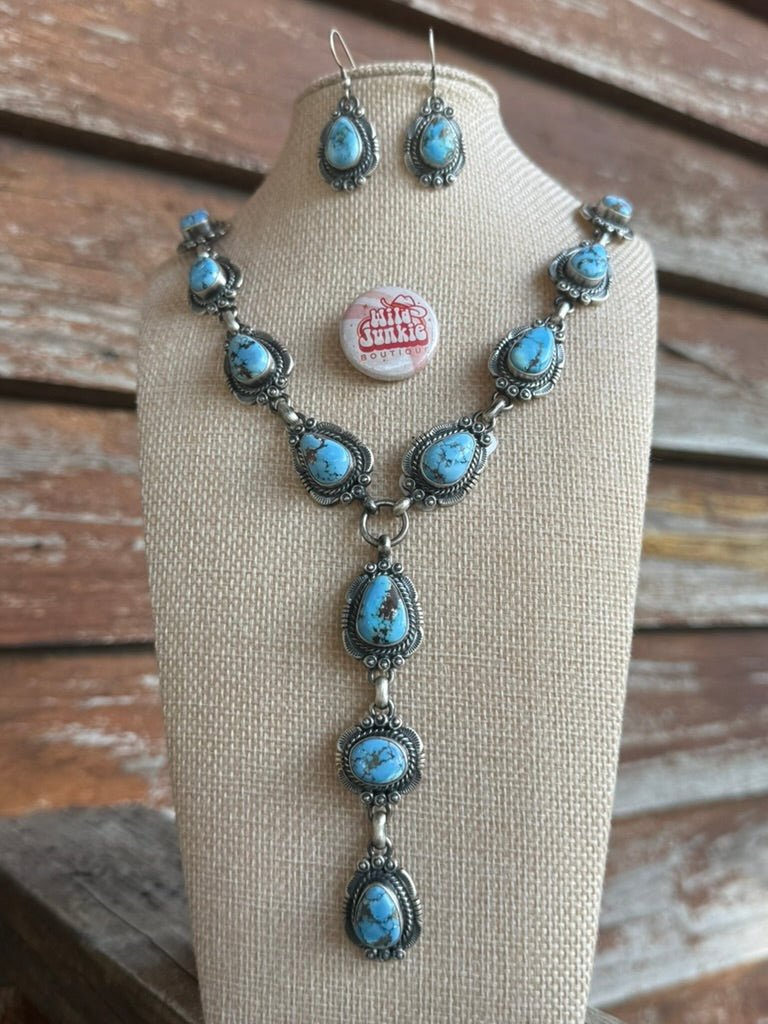 Golden Hills Lariat Necklace and Earring Set