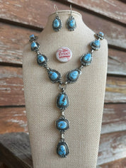 Golden Hills Lariat Necklace and Earring Set