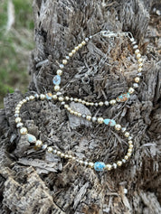 Golden Hills Mixed Metals Beaded Necklace