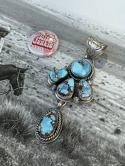 Golden Hills Teardrop Cluster Pendant