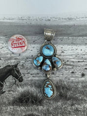 Golden Hills Teardrop Cluster Pendant