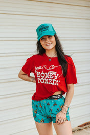 Gone Honky Tonkin Embroidered Graphic TeeS