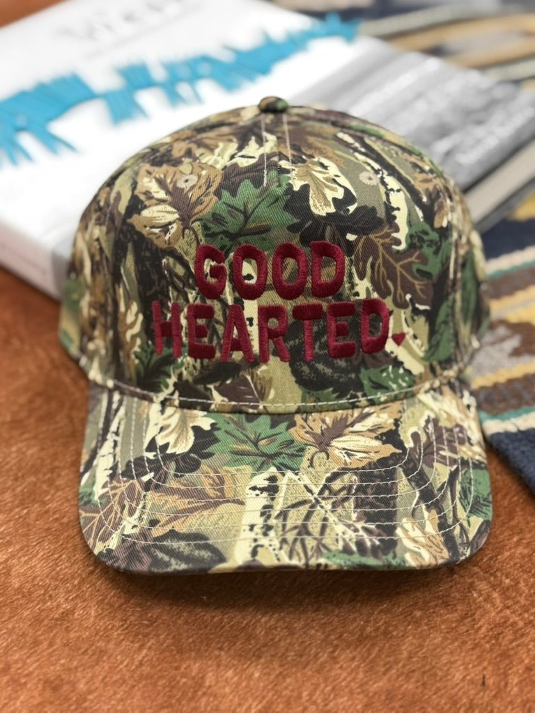 Good Hearted Camo Embroidered Trucker Hat