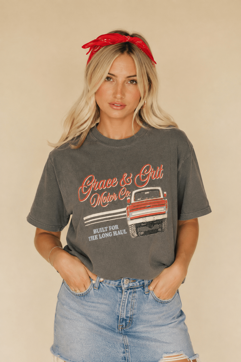Grace & Grit Motor Co. Graphic TeeS
