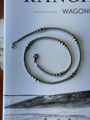 Graduated Silver Pearls Necklace