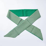 Green Checkered Chic Bandana Scarf