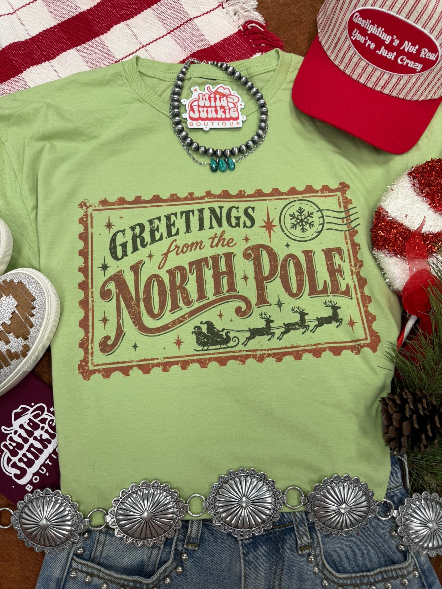Greetings From The North Pole Graphic TeePistachioS