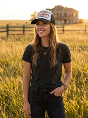 Livin' On That Blue Collar Dollar Trucker Hat