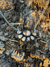 Half Cluster Authentic Stones Chain NecklaceWild Horse