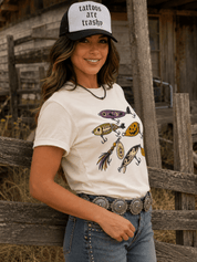 Halloween Fishing Lure Graphic TeeNaturalS