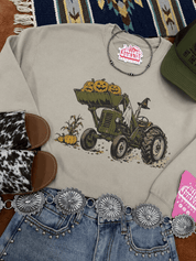 Halloween Tractor Graphic SweatshirtSandS