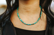 Handmade Turquoise Rondelle Choker
