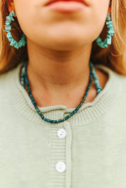 Handmade Turquoise Rondelle Choker