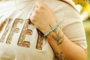 Handmade Turquoise Stretch Bracelet