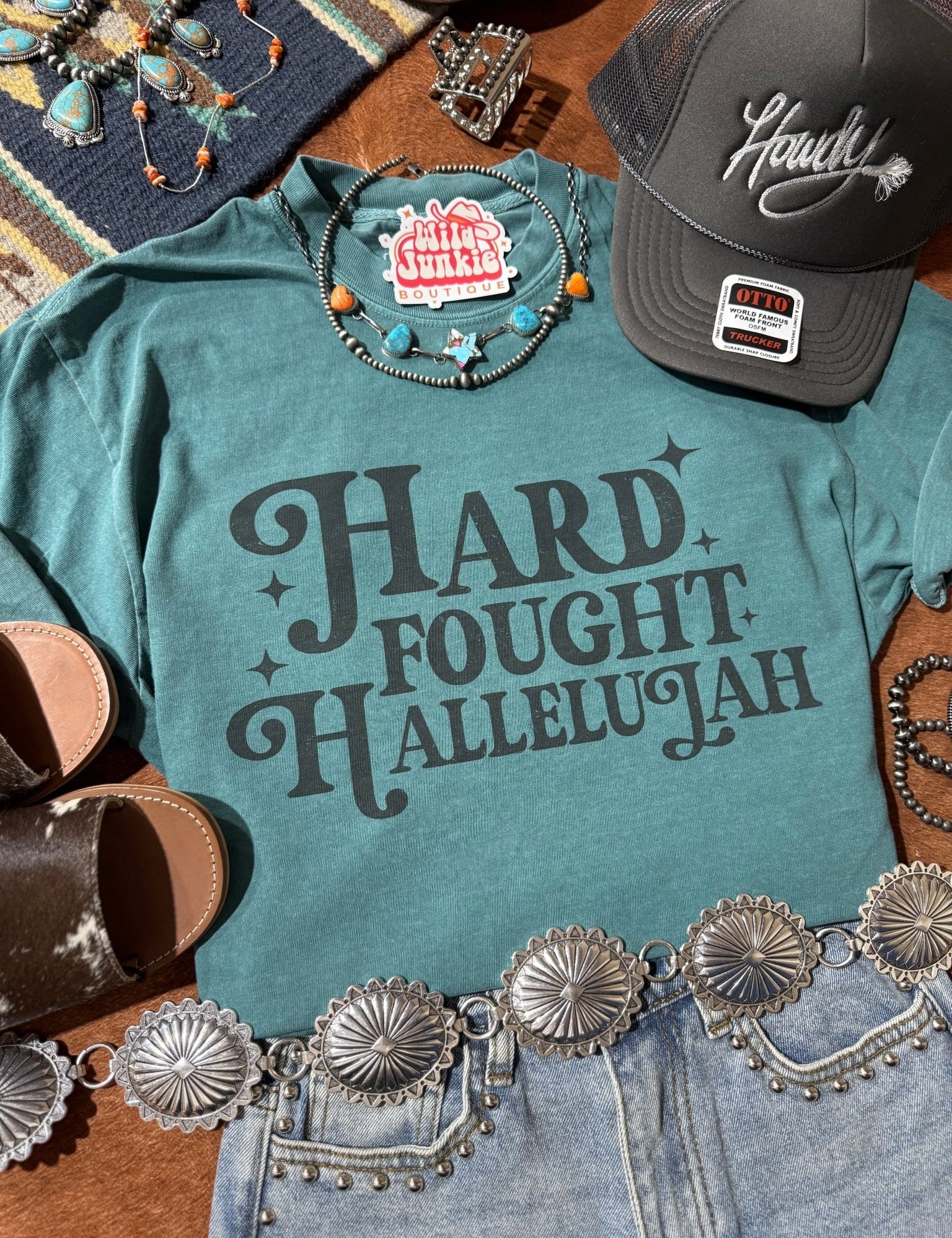Hard Fought Hallelujah Graphic TeeEmeraldS