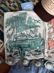 Heart Like A Truck Graphic TeeTurquoiseS