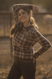 Heavenly Favor Plaid SweaterS