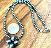 Hematite Blossom Beaded Choker