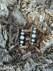 Hematite Horizon Dangle Earrings
