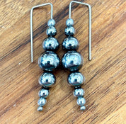 Hematite Horizon Dangle Earrings