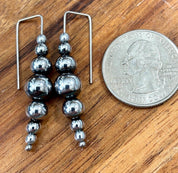 Hematite Horizon Dangle Earrings
