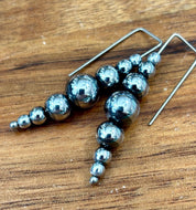Hematite Horizon Dangle Earrings