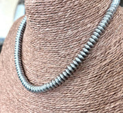 Hematite Ridge Saucer Beaded Choker