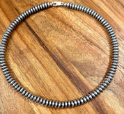 Hematite Ridge Saucer Beaded Choker