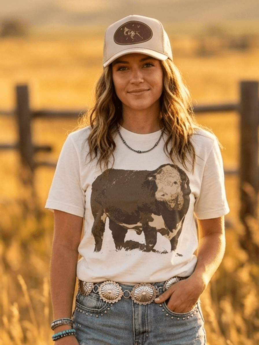 Hereford Bull Graphic TeeNaturalS