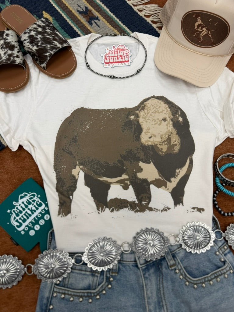 Hereford Bull Graphic TeeNaturalS
