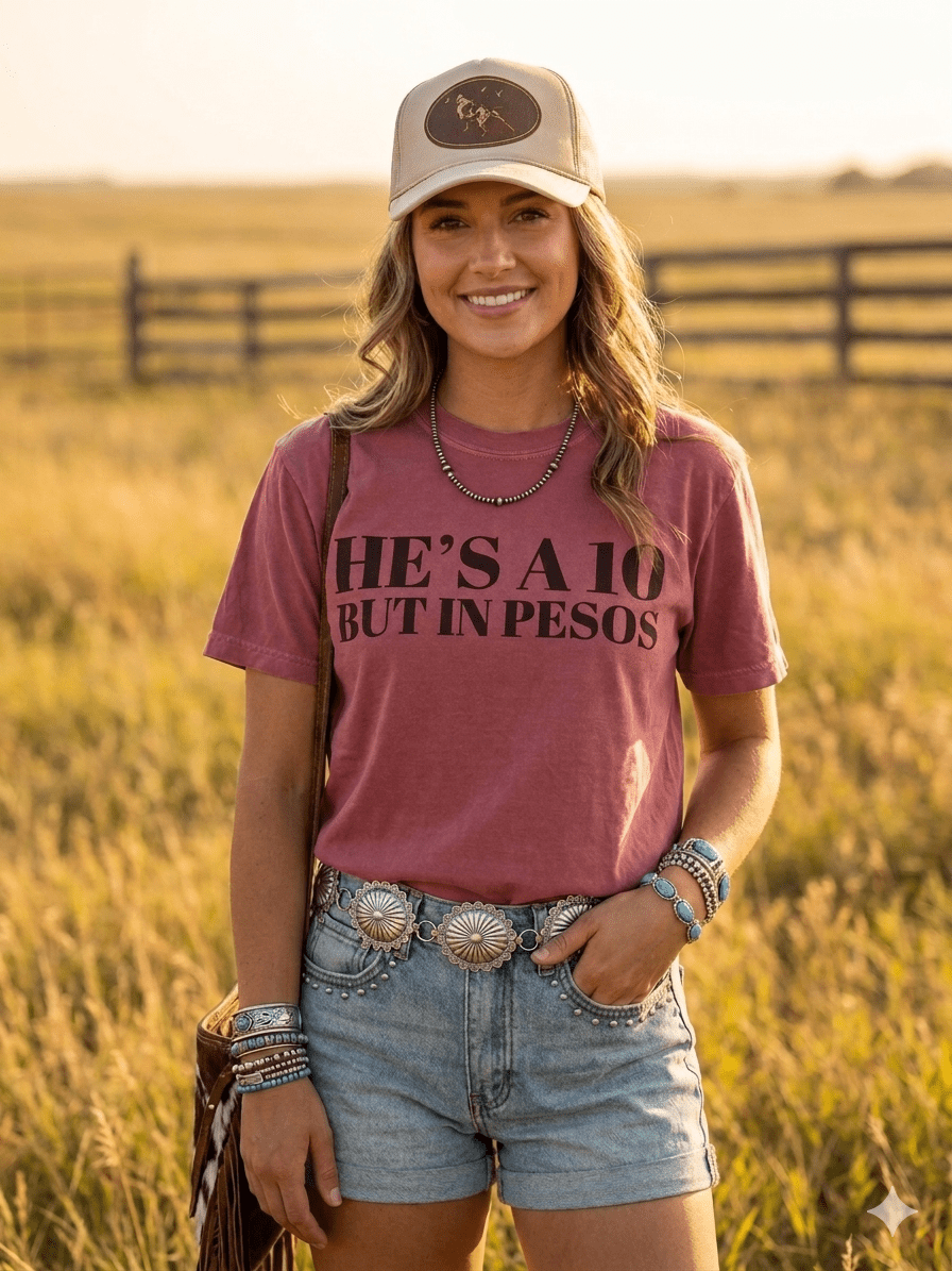 He's A 10 But In Pesos Graphic TeeBrickS