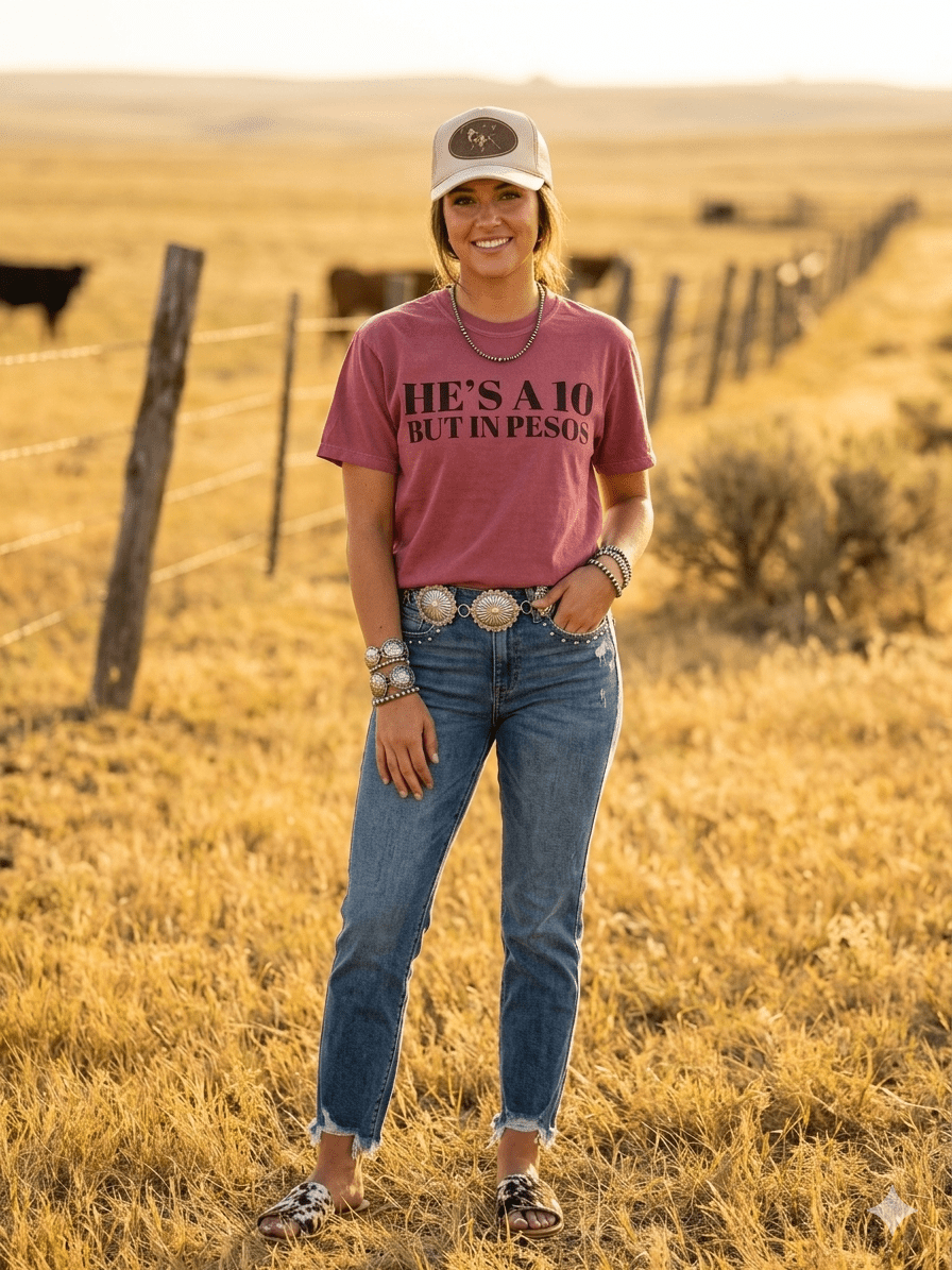 He's A 10 But In Pesos Graphic TeeBrickS