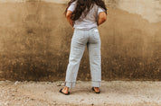 High Rise Barrel Cuff Jeans1