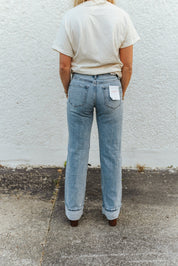 High-Rise Cuffed Wide Leg Jeans24