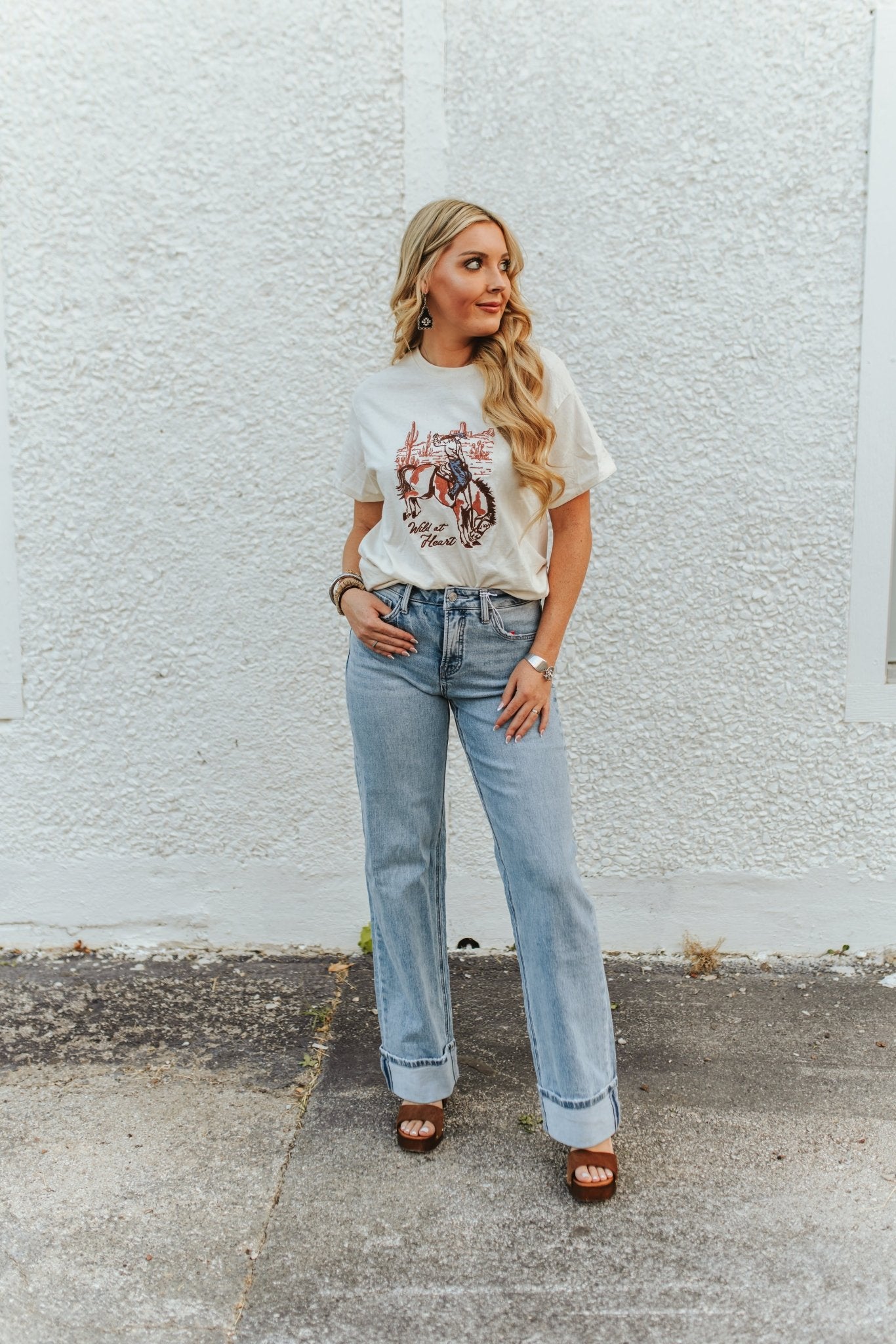 High-Rise Cuffed Wide Leg Jeans24