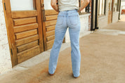 High Waisted Distressed Wide Leg Jeans0