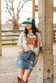 Highland Cow Relaxed Fit TeeS/M