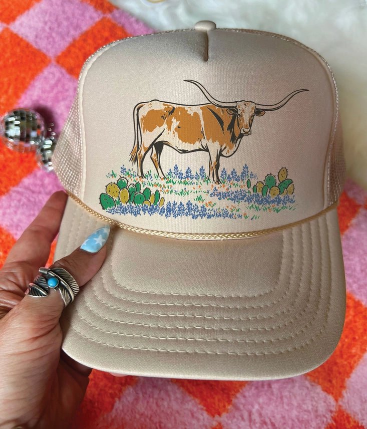 Hill Country Longhorn Trucker Hat