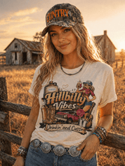 Hillbilly Vibes Graphic TeeS