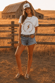 Hippies & Cowboys Graphic TeeNaturalS