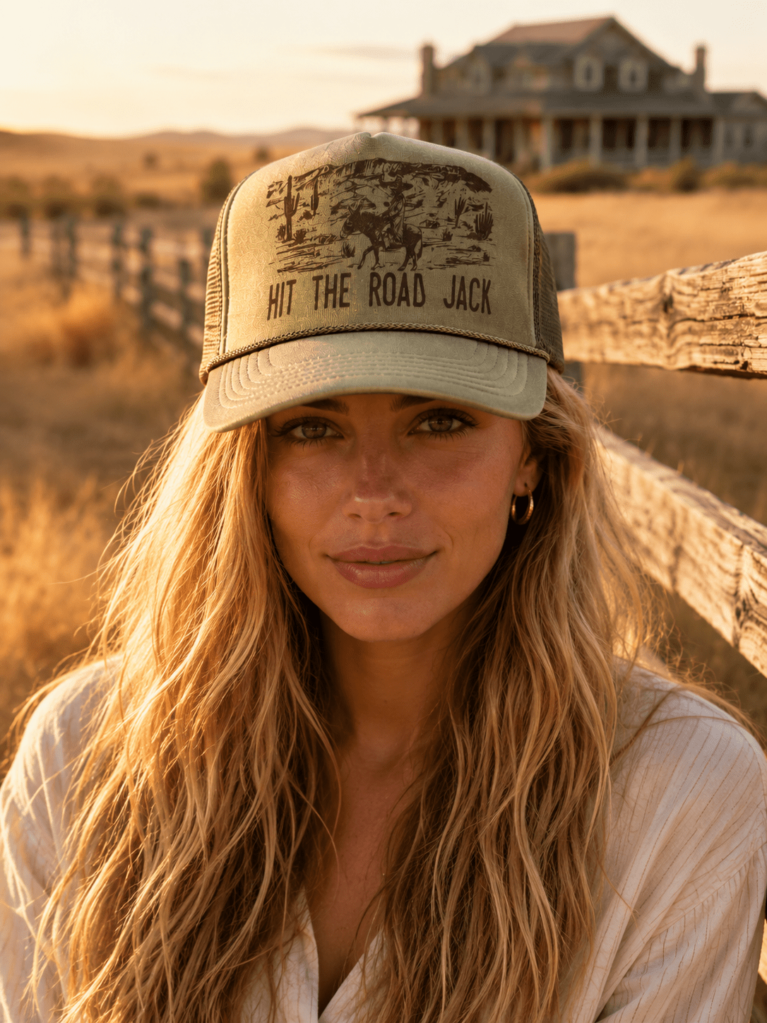 Hit The Road Jack Trucker HatOlive