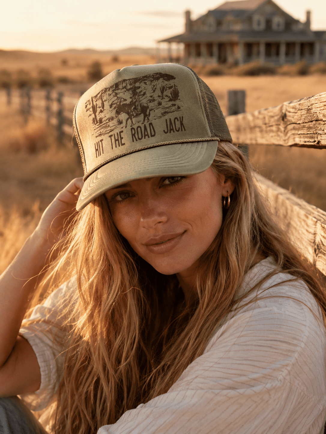 Hit The Road Jack Trucker HatOlive