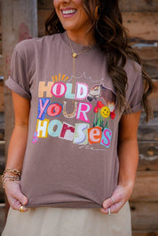 Hold Your Horses Retro Graphic TeeS