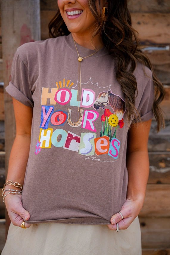 Hold Your Horses Retro Graphic TeeS