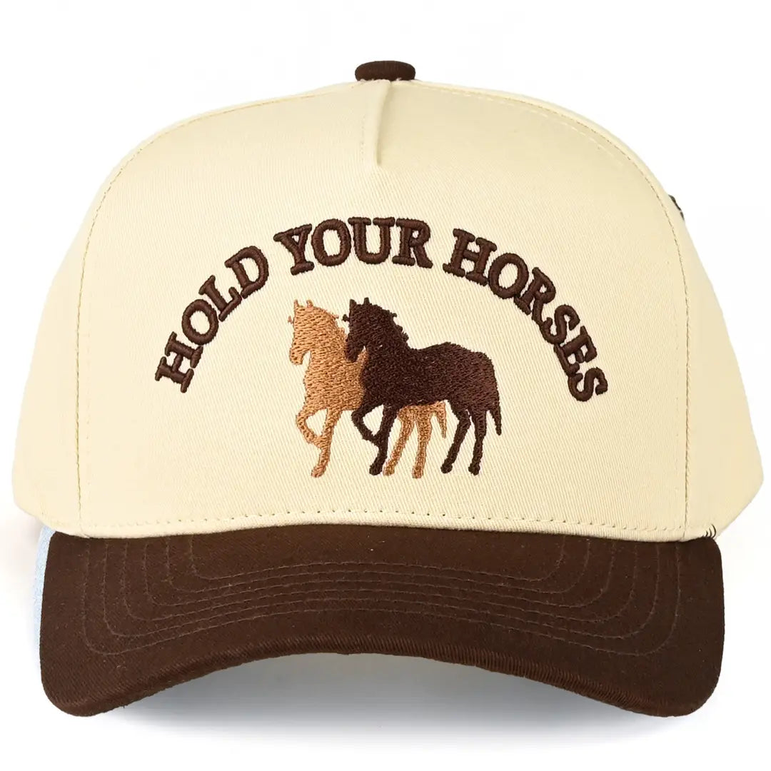 Hold Your Horses Embroidered Trucker Hat