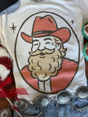 Holly Jolly Santa Graphic TeeNaturalS