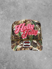 Holly Jolly Tree Camo Trucker Hat