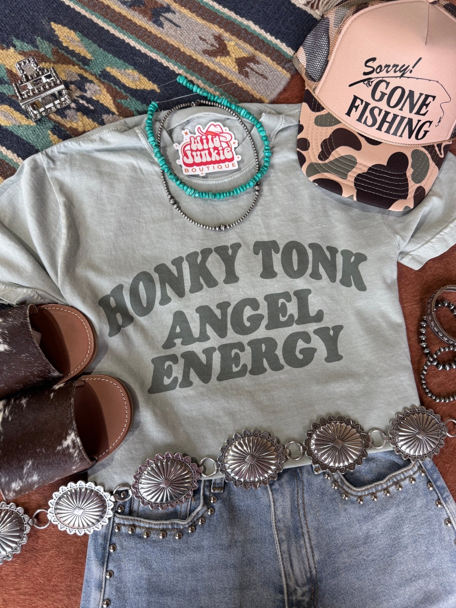 Honky Tonk Angel Energy Graphic TeeBayS